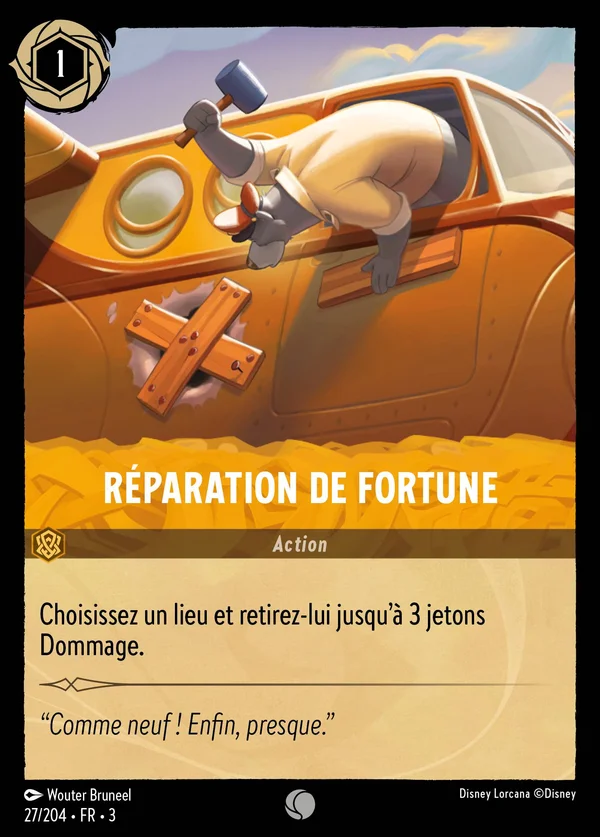 Réparation de fortune — Disney Lorcana Action card from Into the Inklands