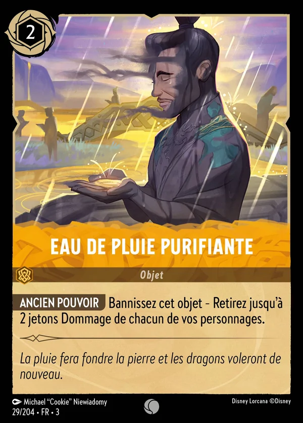 Eau de pluie purifiante — Disney Lorcana Objet card from Into the Inklands