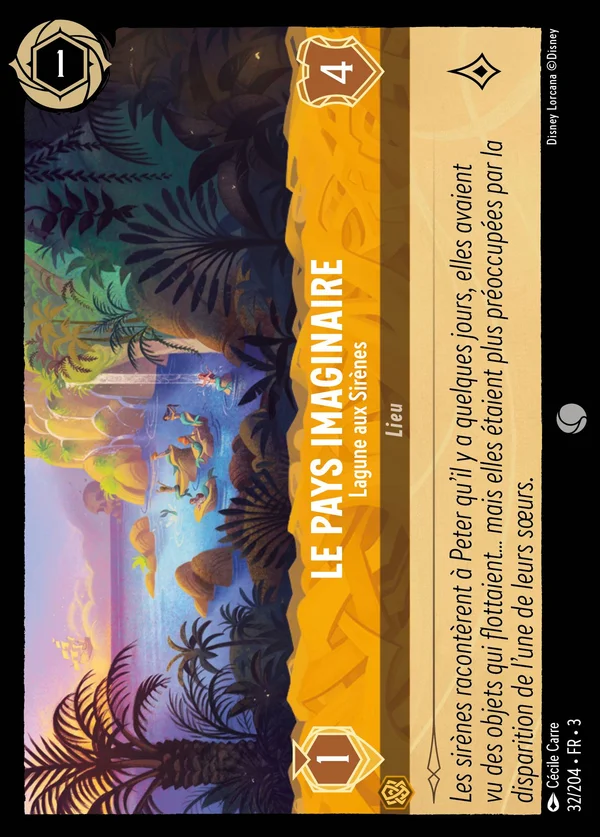 Le Pays Imaginaire - Lagune aux Sirènes — Disney Lorcana Lieu card from Into the Inklands