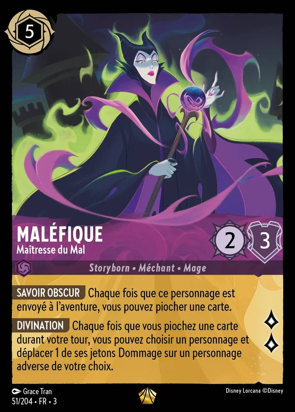 Maléfique - Maîtresse du Mal — Disney Lorcana Personnage card from Into the Inklands