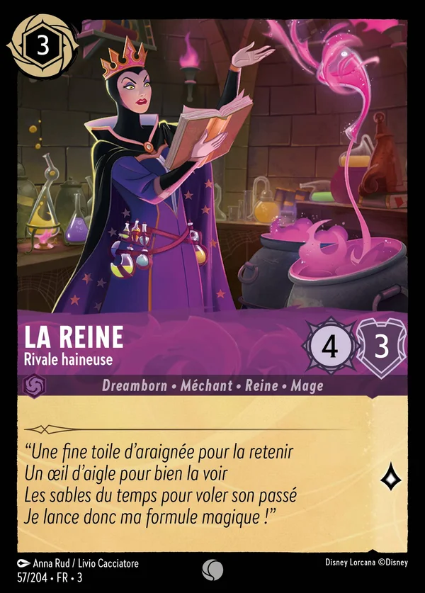 La Reine - Rivale haineuse — Disney Lorcana Personnage card from Into the Inklands