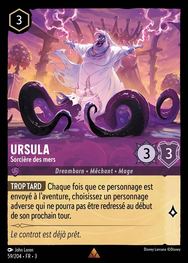 Ursula - Sorcière des mers — Disney Lorcana Personnage card from Into the Inklands