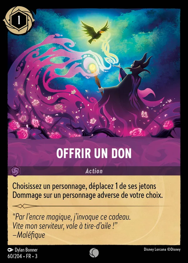 Offrir un don — Disney Lorcana Action card from Into the Inklands
