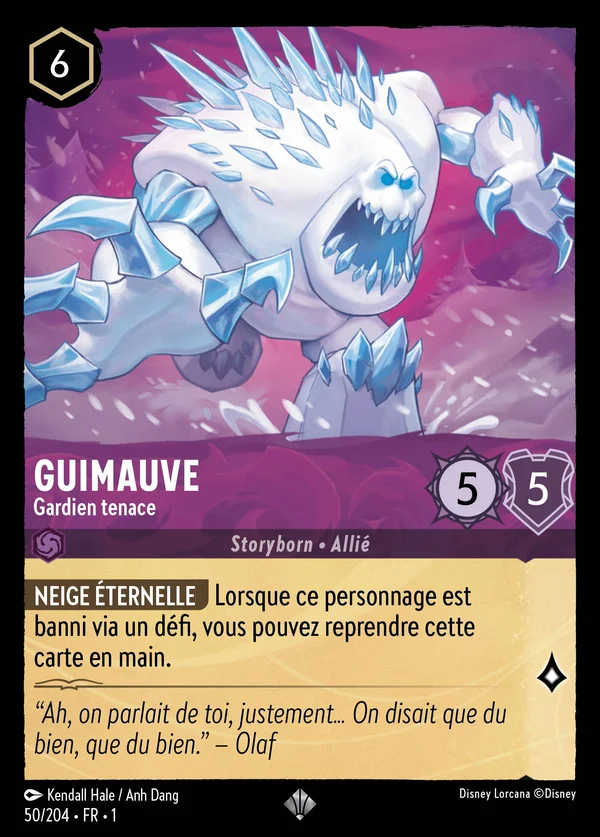 Guimauve - Gardien tenace — Disney Lorcana Personnage card from The First Chapter