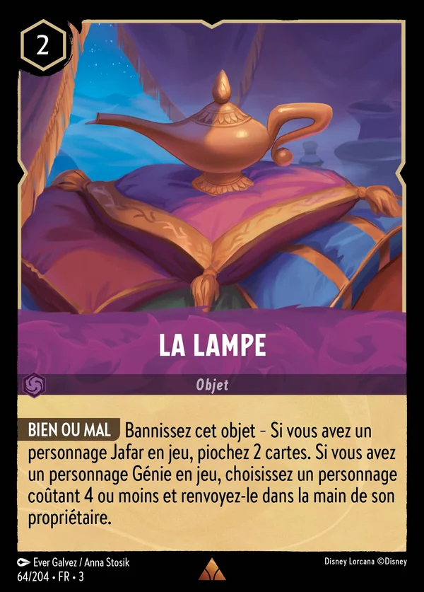 La lampe — Disney Lorcana Objet card from Into the Inklands