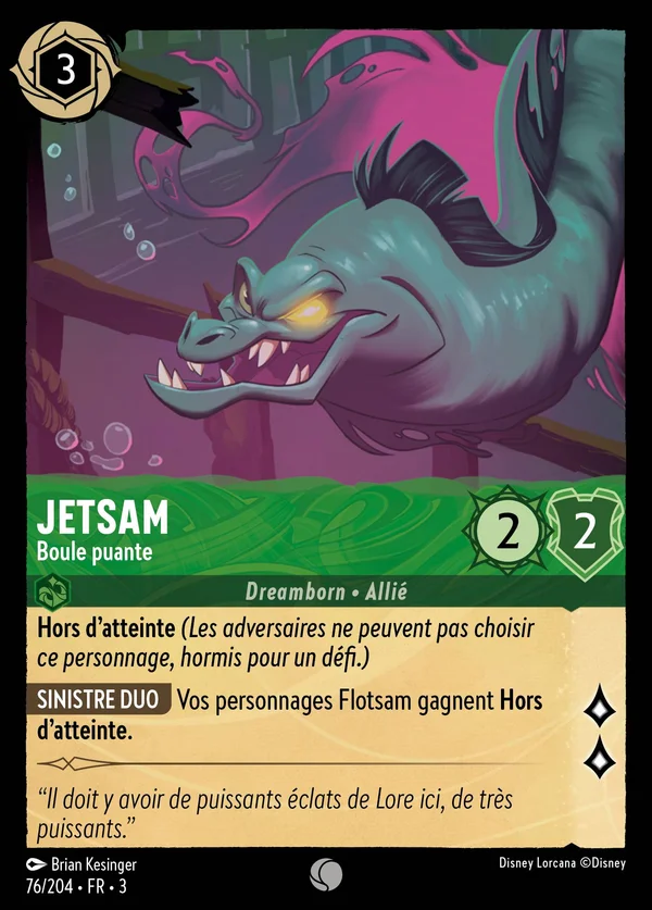 Jetsam - Boule puante — Disney Lorcana Personnage card from Into the Inklands