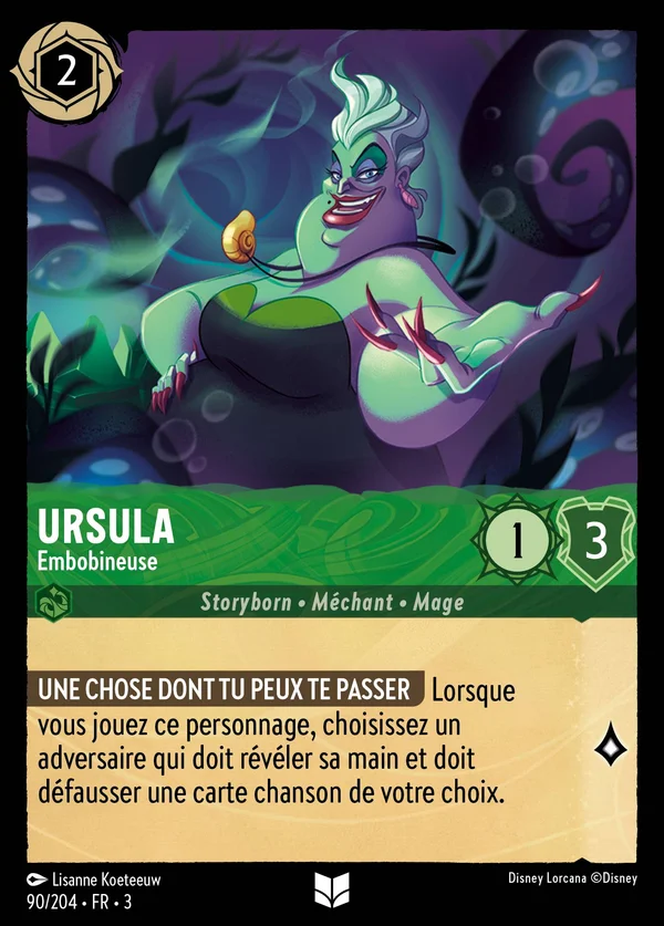 Ursula - Embobineuse — Disney Lorcana Personnage card from Into the Inklands