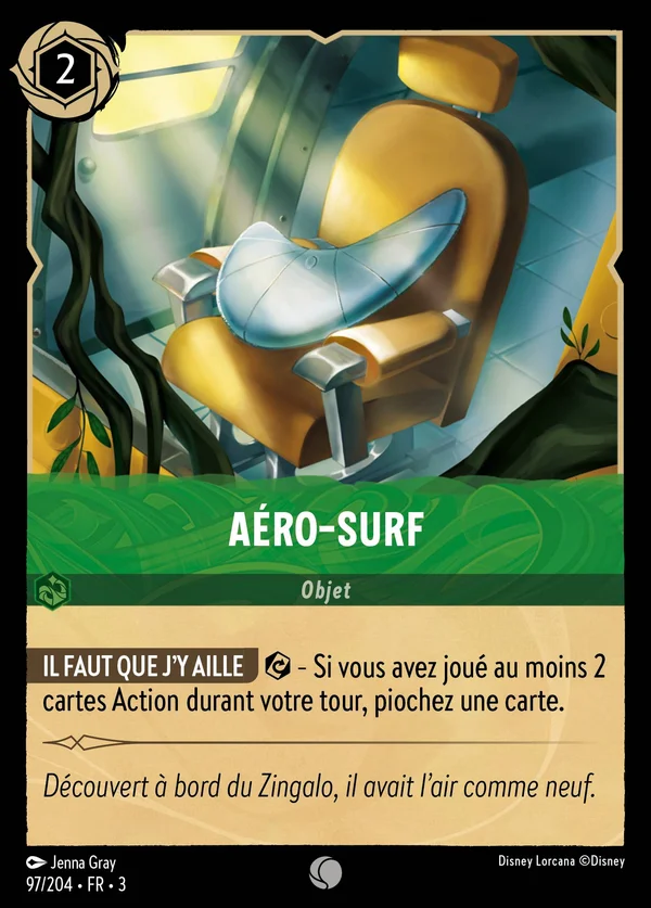 Aéro-surf — Disney Lorcana Objet card from Into the Inklands