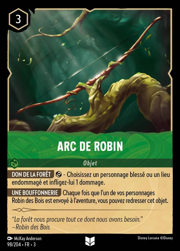 Arc de Robin — Disney Lorcana Objet card from Into the Inklands