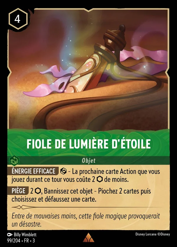 Fiole de lumière d'étoile — Disney Lorcana Objet card from Into the Inklands