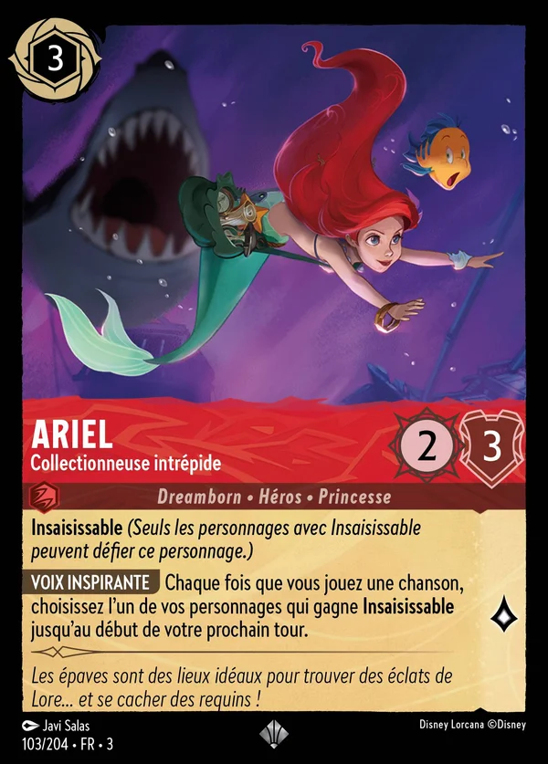 Ariel - Collectionneuse intrépide — Disney Lorcana Personnage card from Into the Inklands