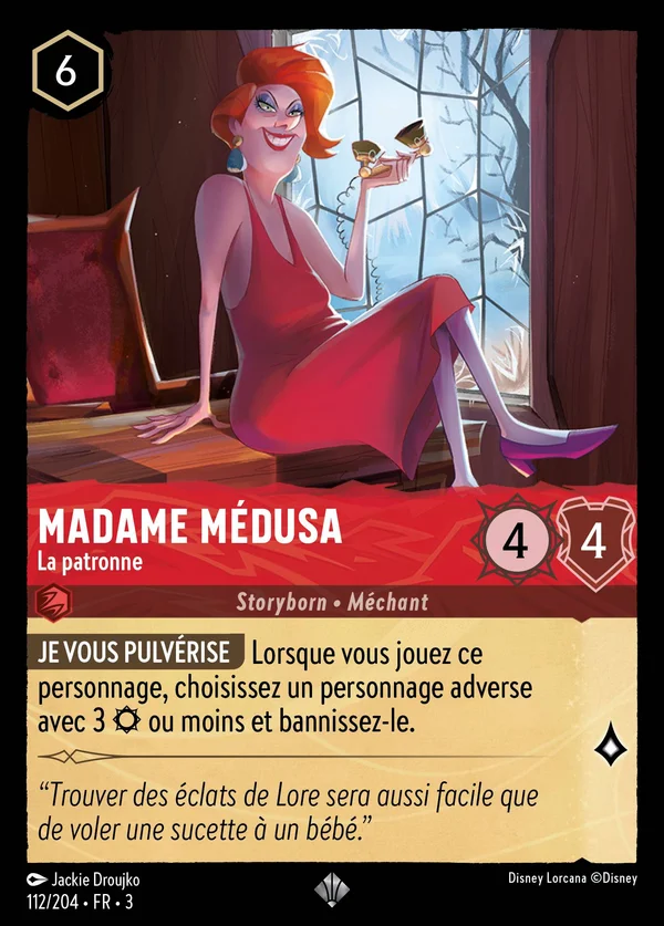 Madame Médusa - La patronne — Disney Lorcana Personnage card from Into the Inklands