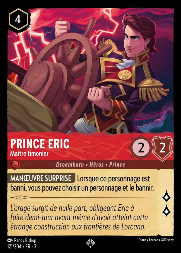 Prince Eric - Maître timonier — Disney Lorcana Personnage card from Into the Inklands