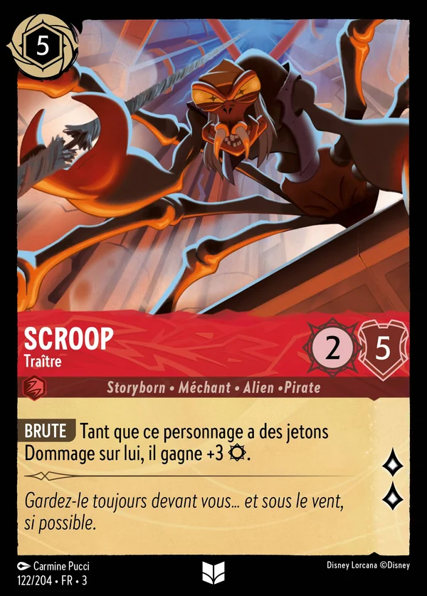 Scroop - Traître — Disney Lorcana Personnage card from Into the Inklands