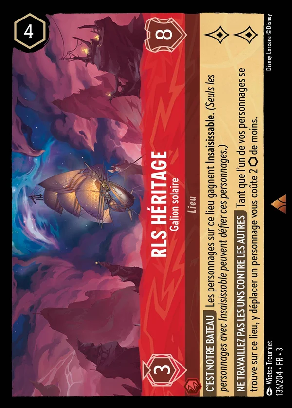 RLS Héritage - Galion solaire — Disney Lorcana Lieu card from Into the Inklands
