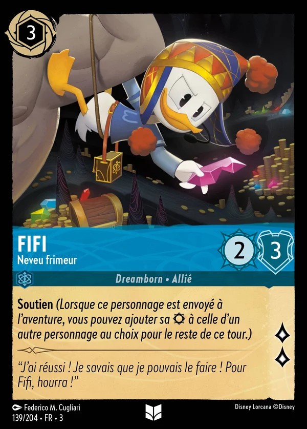 Fifi - Neveu frimeur — Disney Lorcana Personnage card from Into the Inklands