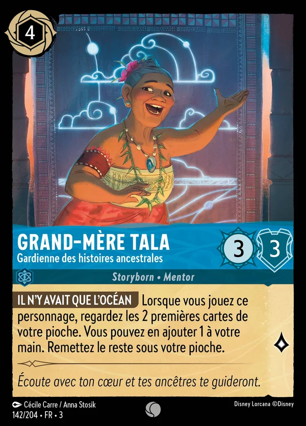 Grand-mère Tala - Gardienne des histoires ancestrales — Disney Lorcana Personnage card from Into the Inklands