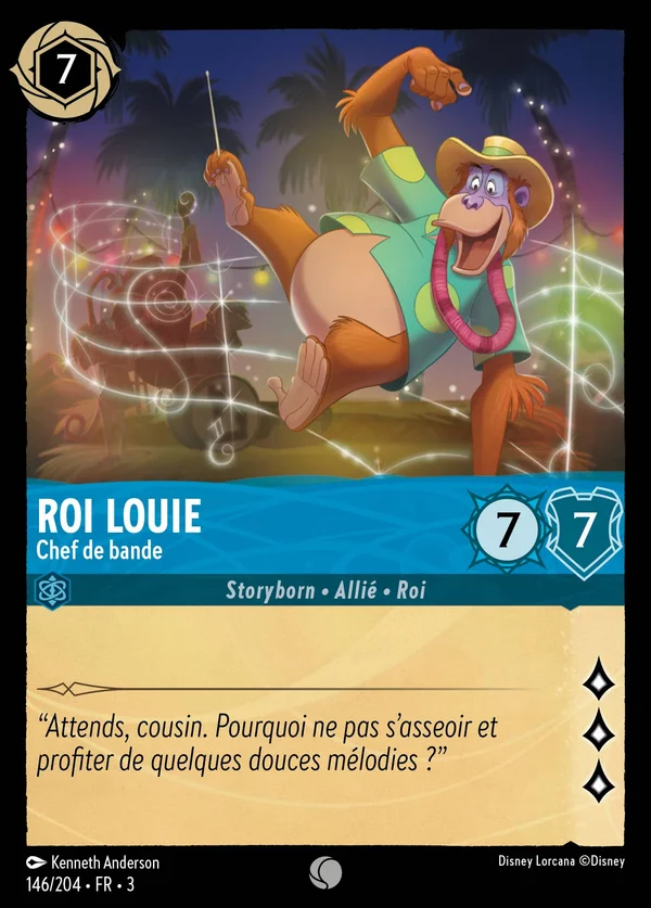 Roi Louie - Chef de bande — Disney Lorcana Personnage card from Into the Inklands