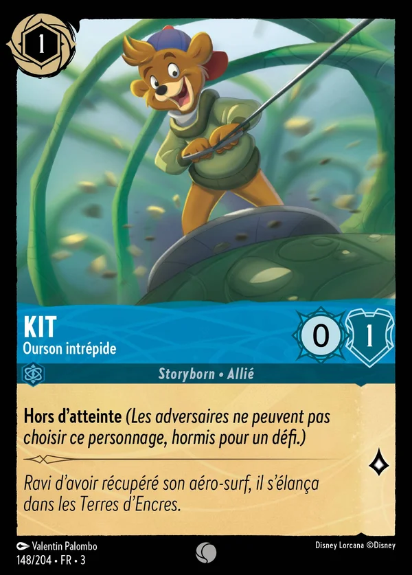 Kit - Ourson intrépide — Disney Lorcana Personnage card from Into the Inklands