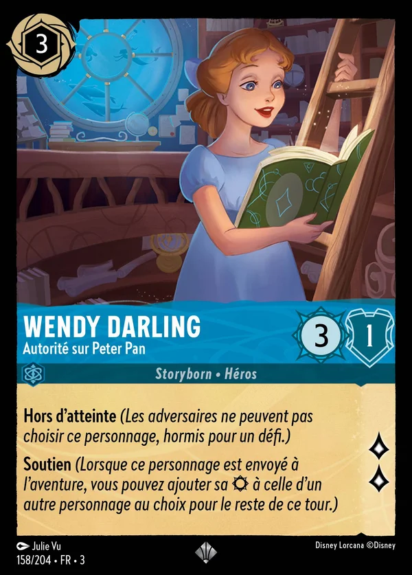 Wendy Darling - Autorité sur Peter Pan — Disney Lorcana Personnage card from Into the Inklands