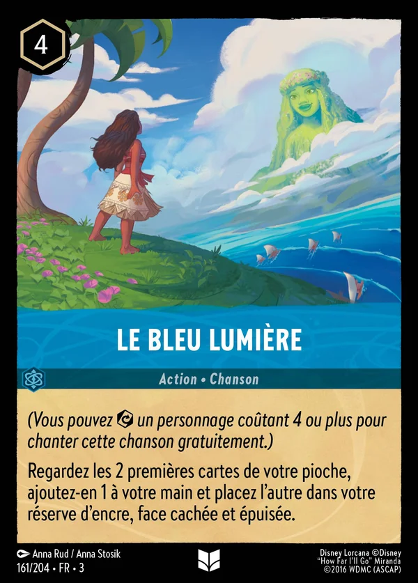 Le bleu lumière — Disney Lorcana Action card from Into the Inklands