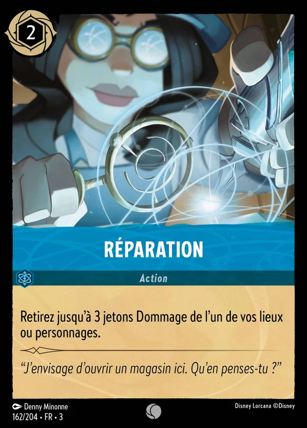 Réparation — Disney Lorcana Action card from Into the Inklands