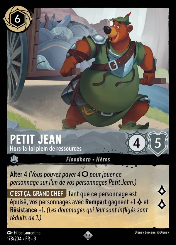 Petit Jean - Hors-la-loi plein de ressources — Disney Lorcana Personnage card from Into the Inklands