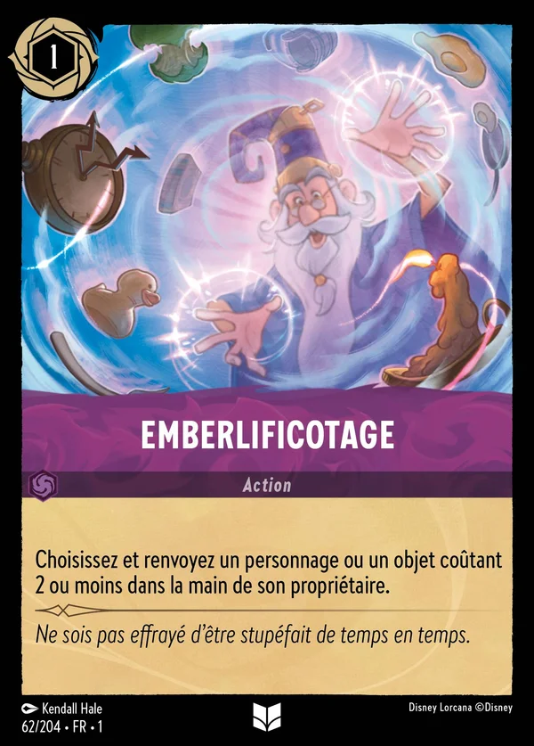 Emberlificotage — Disney Lorcana Action card from The First Chapter