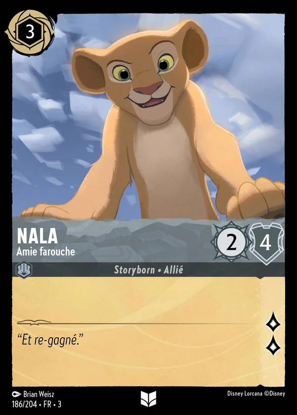 Nala - Amie farouche — Disney Lorcana Personnage card from Into the Inklands