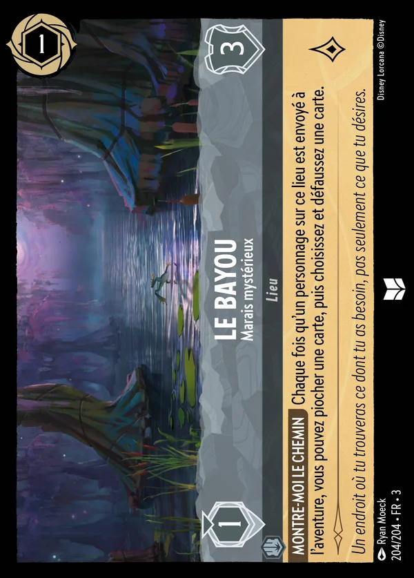 Le bayou - Marais mystérieux — Disney Lorcana Lieu card from Into the Inklands