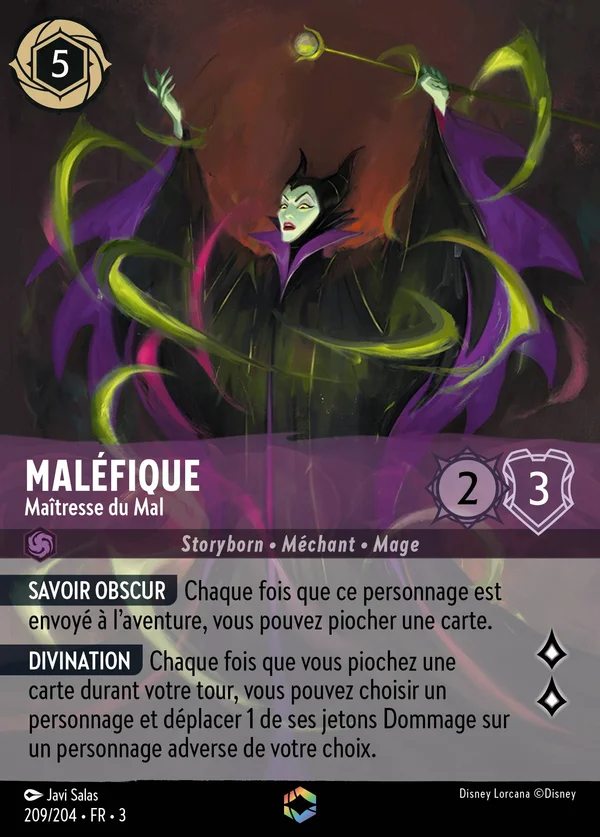 Maléfique - Maîtresse du Mal — Disney Lorcana Personnage card from Into the Inklands