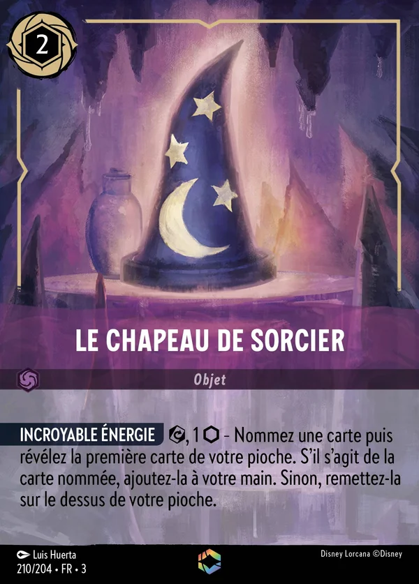 Le chapeau de sorcier — Disney Lorcana Objet card from Into the Inklands