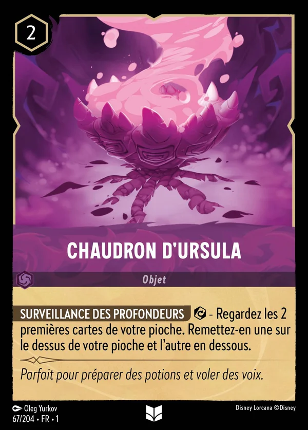 Chaudron d'Ursula — Disney Lorcana Objet card from The First Chapter