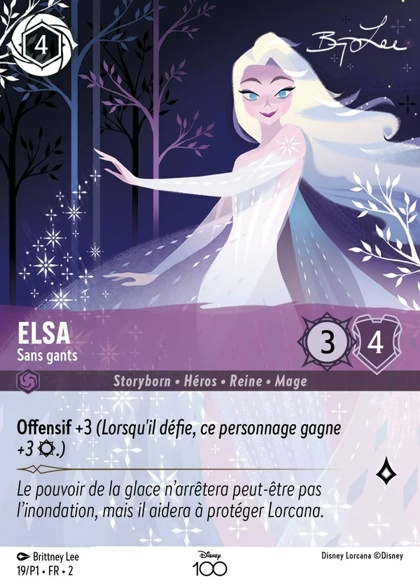 Elsa - Sans gants — Disney Lorcana Personnage card from Rise of the Floodborn