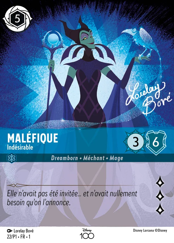 Maléfique - Indésirable — Disney Lorcana Personnage card from The First Chapter