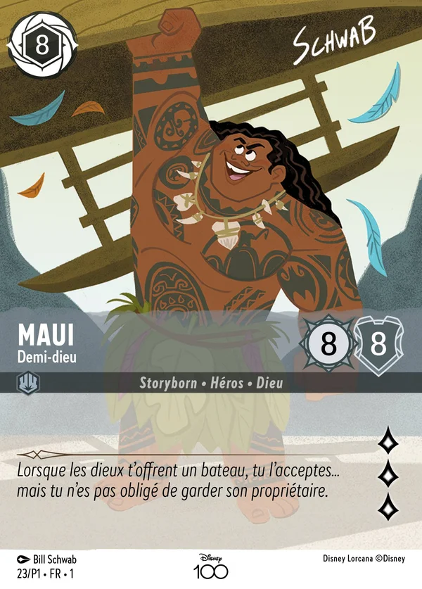 Maui - Demi-dieu — Disney Lorcana Personnage card from The First Chapter