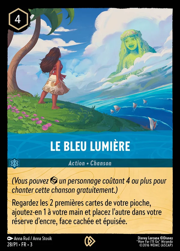 Le bleu lumière — Disney Lorcana Action card from Into the Inklands
