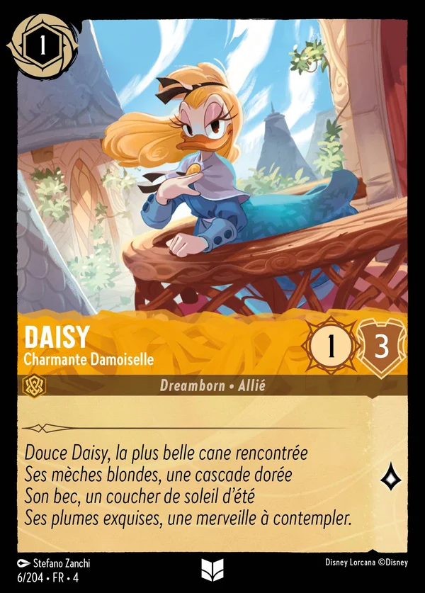 Daisy - Charmante Damoiselle — Disney Lorcana Personnage card from Ursula's Return