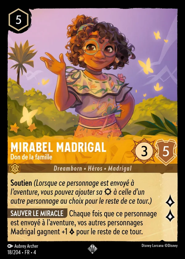 Mirabel Madrigal - Don de la famille — Disney Lorcana Personnage card from Ursula's Return