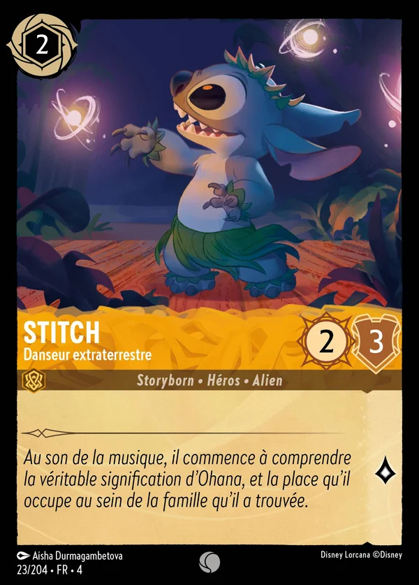 Stitch - Danseur extraterrestre — Disney Lorcana Personnage card from Ursula's Return
