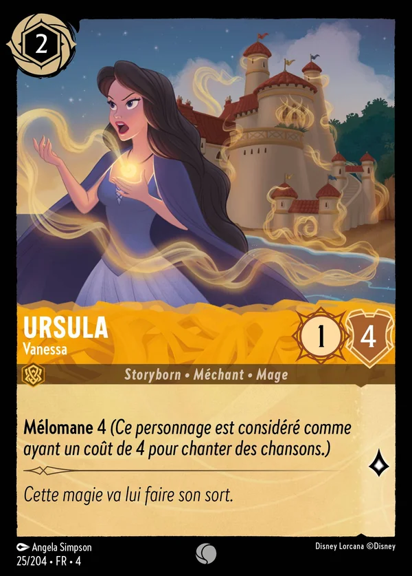 Ursula - Vanessa — Disney Lorcana Personnage card from Ursula's Return