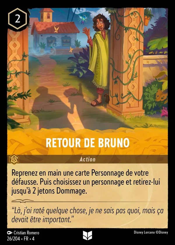 Retour de Bruno — Disney Lorcana Action card from Ursula's Return