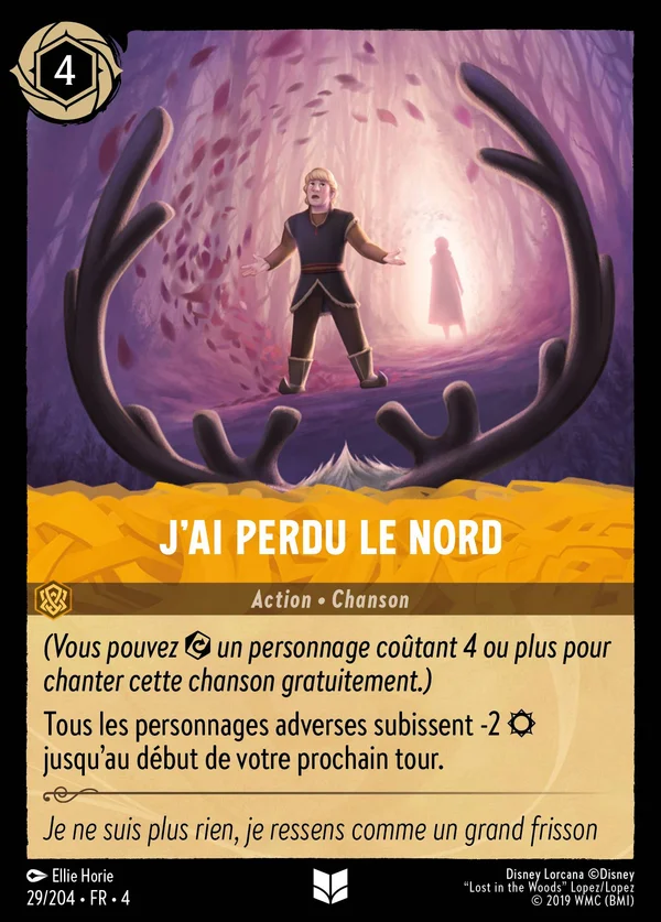 J'ai perdu le Nord — Disney Lorcana Action card from Ursula's Return