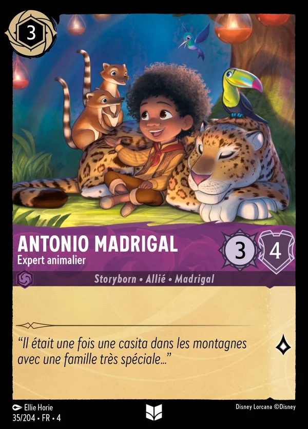 Antonio Madrigal - Expert animalier — Disney Lorcana Personnage card from Ursula's Return