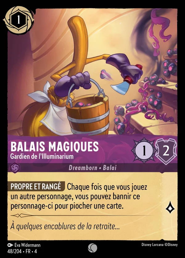 Balais magiques - Gardien de l'Illuminarium — Disney Lorcana Personnage card from Ursula's Return