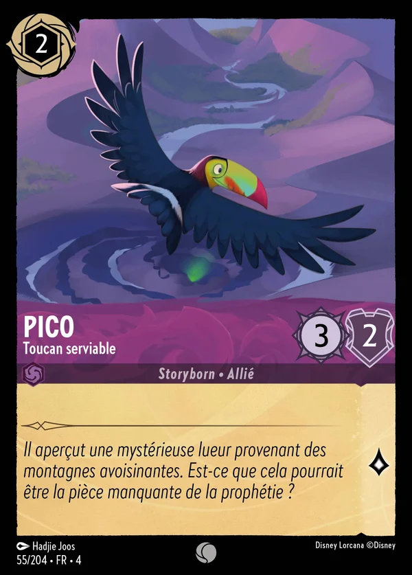 Pico - Toucan serviable — Disney Lorcana Personnage card from Ursula's Return