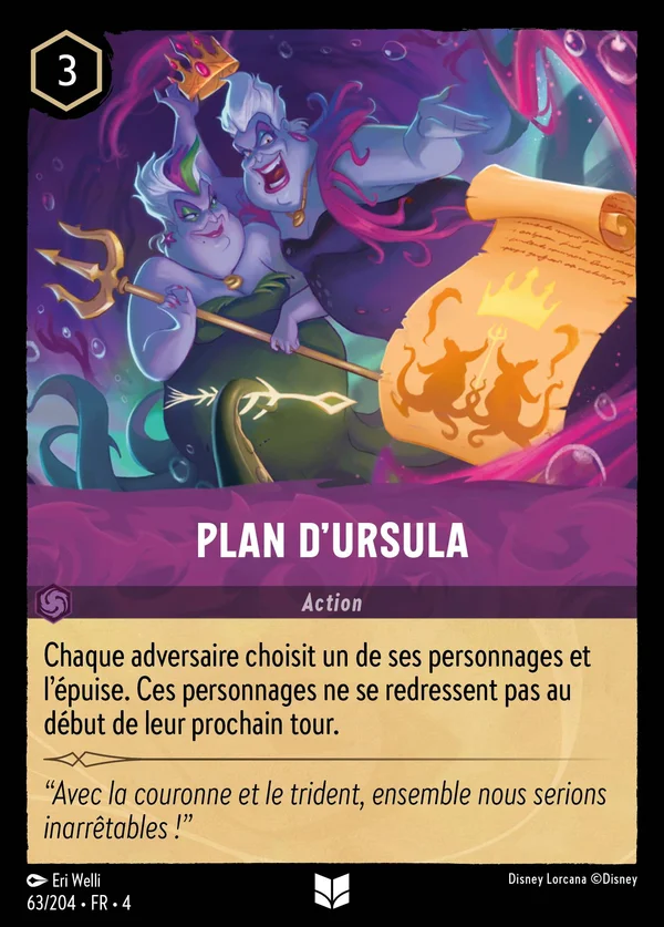 Plan d'Ursula — Disney Lorcana Action card from Ursula's Return