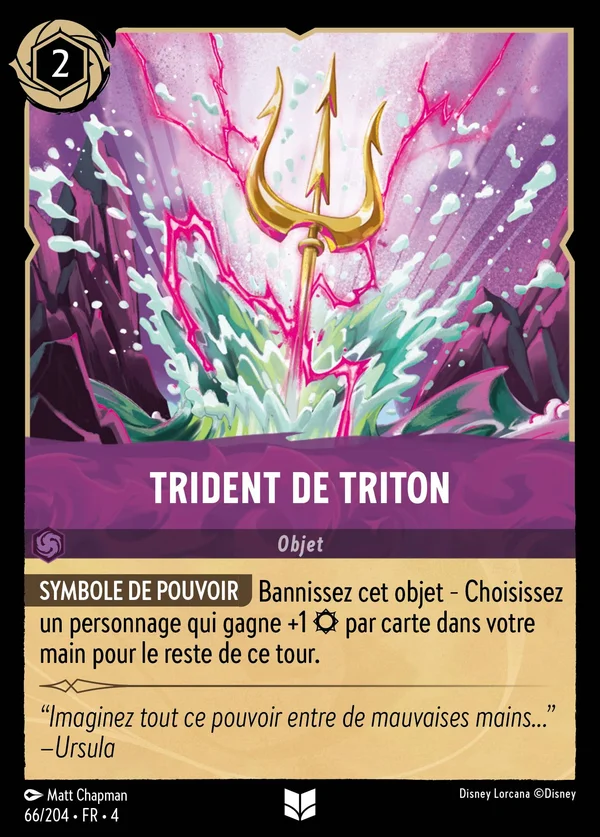 Trident de Triton — Disney Lorcana Objet card from Ursula's Return