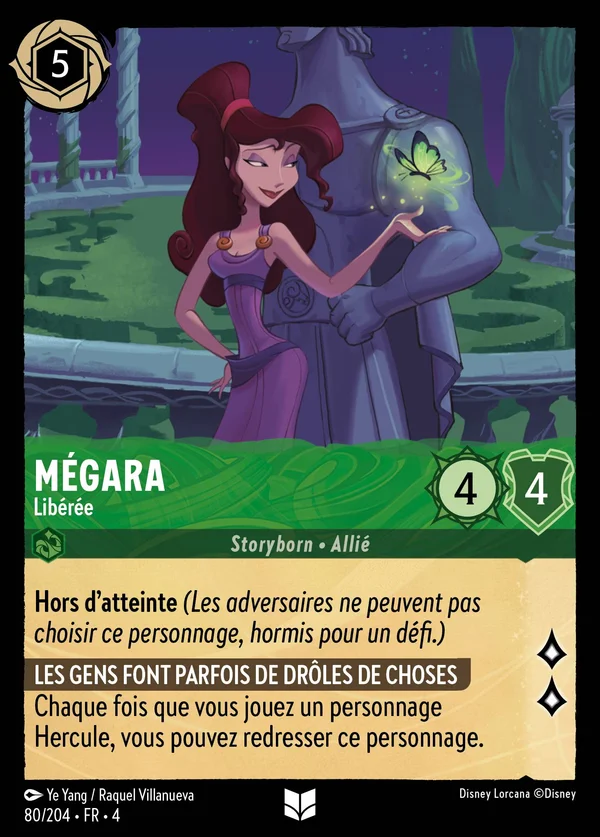 Mégara - Libérée — Disney Lorcana Personnage card from Ursula's Return
