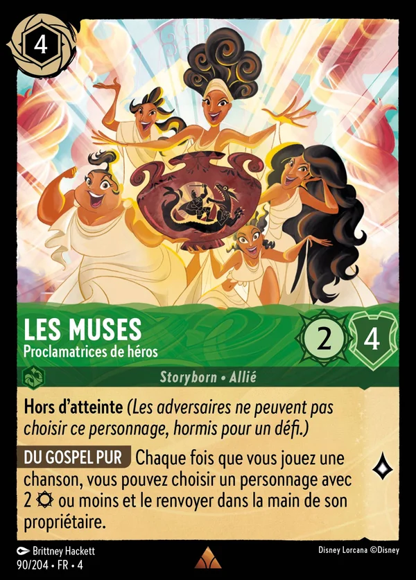 Les Muses - Proclamatrices de héros — Disney Lorcana Personnage card from Ursula's Return